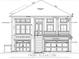 Front elevation of a home with architectural shingles and a finished grade of 17.00' at 429 Harbour View Dr., Myrtle Beach, SC 29579