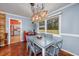 Dining area with gray table and view into kitchen at 534 Juniper Dr. # 534, Myrtle Beach, SC 29577
