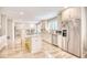 Modern kitchen with granite countertops and stainless steel appliances at 5816 Woodside Ave., Myrtle Beach, SC 29577