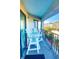 Relax on this private balcony, furnished with chairs at 5905 S Kings Hwy. # 217-C, Myrtle Beach, SC 29575