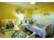 Twin bedroom with nautical decor and two beds at 5905 S Kings Hwy. # 217-C, Myrtle Beach, SC 29575