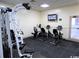 Well-equipped fitness center featuring stationary bikes and weight machine at 5905 S Kings Hwy. # 217-C, Myrtle Beach, SC 29575