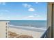 Stunning ocean view from a condo, showcasing the beach and shoreline at 603 S Ocean Blvd. # 1103, North Myrtle Beach, SC 29582