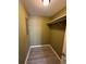 Small walk-in closet with a shelf for storage at 615 Carter Ln. # B4, Conway, SC 29526