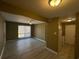 Living room with vinyl plank flooring and ceiling fan at 615 Carter Ln. # B4, Conway, SC 29526