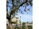 Building exterior partially obscured by tree; green siding, white trim, and parking lot at 81 Delray Dr. # 2-C, Murrells Inlet, SC 29576