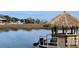 Relaxing waterfront view with tiki bar at 81 Delray Dr. # 2-C, Murrells Inlet, SC 29576