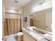 Clean bathroom with granite vanity and shower/tub combo at 81 Delray Dr. # 3-B, Murrells Inlet, SC 29576