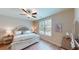Comfortable main bedroom with ensuite bathroom and large window at 81 Delray Dr. # 3-B, Murrells Inlet, SC 29576