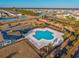 Aerial view of community pool and surrounding area at 840 San Marco Ct. # D, Myrtle Beach, SC 29579