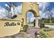 Grand entrance to Bella Vita community with attractive landscaping at 840 San Marco Ct. # D, Myrtle Beach, SC 29579