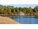 Community lake with fountain, creating a tranquil atmosphere at 840 San Marco Ct. # D, Myrtle Beach, SC 29579