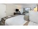 Two beds, balcony view, and a dresser at 1105 S Ocean Blvd. # 252, Myrtle Beach, SC 29577