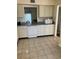 Kitchen with granite countertops and white cabinets at 1650 Deer Creek Rd., Surfside Beach, SC 29575