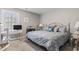 Bedroom with a metal bed frame and a desk at 208 Switch Grass Ct., Myrtle Beach, SC 29579