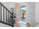 Bright entryway with coral door and view of the front yard at 208 Switch Grass Ct., Myrtle Beach, SC 29579