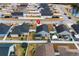 Aerial view showing house location in a neighborhood at 408 Pigeon Bay St., Longs, SC 29568