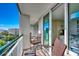 Private balcony with outdoor seating at 601 Retreat Beach Circle # 328, Litchfield, SC 29585