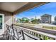 View from balcony showcasing oceanfront homes at 612 S Ocean Blvd. # 104A, Surfside Beach, SC 29575