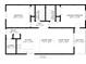 Two-bedroom, one-bathroom floor plan with kitchen, dining area, and living room at 612 S Ocean Blvd. # 104A, Surfside Beach, SC 29575