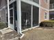 Private screened porch with patio furniture at 636 Waterway Village Blvd. # 17C, Myrtle Beach, SC 29579