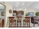 Open kitchen with breakfast bar and modern finishes at 834 Arezzo Way # 834, Myrtle Beach, SC 29579