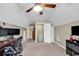 Spacious home office featuring a desk, chair, and access to a full bathroom at 834 Arezzo Way # 834, Myrtle Beach, SC 29579