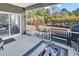 Enjoy the outdoors from this screened porch overlooking backyard at 834 Arezzo Way # 834, Myrtle Beach, SC 29579