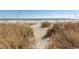 Sandy beach path to ocean with tall grass at 1501 S Ocean Blvd. # 623, Myrtle Beach, SC 29577