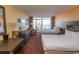 Hotel room featuring two double beds, and balcony access at 1501 S Ocean Blvd. # 623, Myrtle Beach, SC 29577