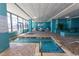 Indoor hot tubs with tiled flooring and seating at 1501 S Ocean Blvd. # 623, Myrtle Beach, SC 29577