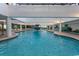 Indoor pool area with fountain and seating at 1501 S Ocean Blvd. # 623, Myrtle Beach, SC 29577