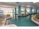 Indoor lazy river waterpark with multiple water features at 1501 S Ocean Blvd. # 623, Myrtle Beach, SC 29577