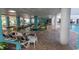 Indoor lazy river pool with lounge chairs at 1501 S Ocean Blvd. # 623, Myrtle Beach, SC 29577