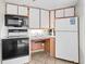 Small kitchen with microwave and stove at 1501 S Ocean Blvd. # 846, Myrtle Beach, SC 29577
