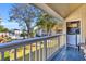Balcony view with access to laundry and a glimpse of the pool at 1870 Auburn Ln. # 21J, Surfside Beach, SC 29575