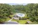 Aerial view of community pool and clubhouse at 202 Junco Circle, Longs, SC 29568