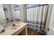 Clean bathroom with shower/tub combo and updated vanity at 210 Double Eagle Dr. # H-1, Surfside Beach, SC 29575