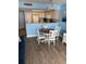 Bright kitchen with updated appliances and a cozy dining area with seating for four at 2701 S. Ocean B S Ocean Blvd. # 508, North Myrtle Beach, SC 29582