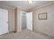 Empty bedroom with closet and window at 3790 Woodridge Circle, Little River, SC 29566