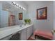 Clean bathroom with a vanity, large mirror, and shower/tub at 5090 Windsor Green Way # 104, Myrtle Beach, SC 29579