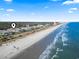 Aerial view showing location of condo near beach at 5601 North Ocean Blvd. # B-312, Myrtle Beach, SC 29577