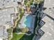 Community pool surrounded by lush landscaping at 5601 North Ocean Blvd. # B-312, Myrtle Beach, SC 29577