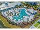 Resort-style pool with multiple lounging areas at 6025 Bolsena Place, Myrtle Beach, SC 29577