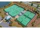 Well-maintained tennis courts with ample space at 6025 Bolsena Place, Myrtle Beach, SC 29577