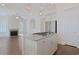 Open concept kitchen with large island and stainless steel appliances at 822 Farrow Pkwy., Myrtle Beach, SC 29577