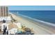 Aerial view shows oceanfront property, beach, and high-rise building at 9550 Shore Dr. # 1721, Myrtle Beach, SC 29572