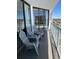 Balcony with chairs and ocean view at 9550 Shore Dr. # 1721, Myrtle Beach, SC 29572