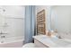 A bright bathroom with a shower and vanity, offering a clean and functional space at 124 Tbd Sun Colony Blvd., Longs, SC 29568