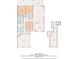 Floor plan measuring 2484 sq. ft. with two floors, a garage and patio at 1829 Wood Stork Dr., Conway, SC 29526